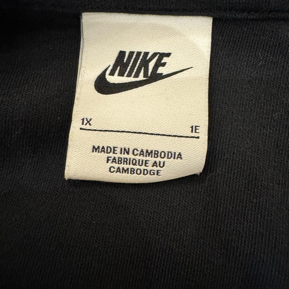 Nike Women's Black Crop Top Polo Size 1X Casual Golf Feminine Cropped Plus Size - Picture 3 of 6